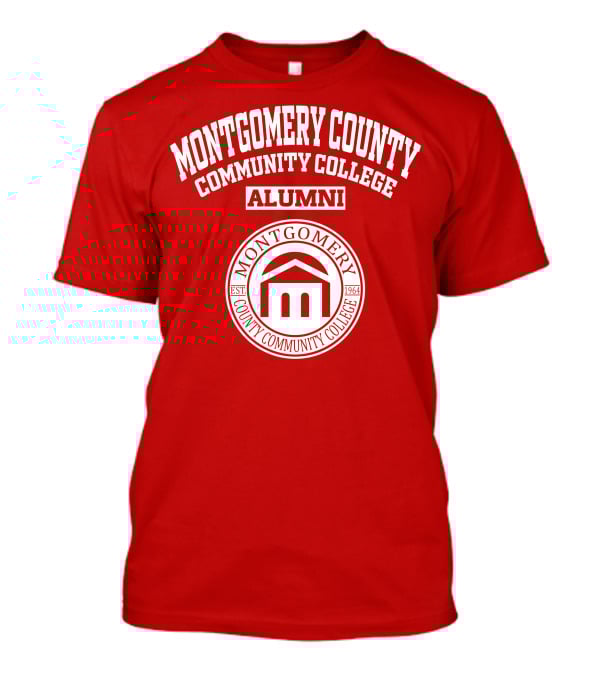 Montgomery County Community College Alumni EST 1964 Red Seal T-Shirt