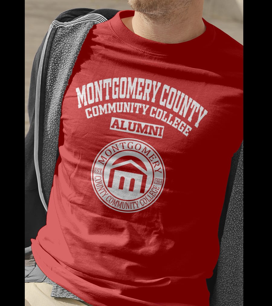 Montgomery County Community College Alumni EST 1964 Red Seal T-Shirt