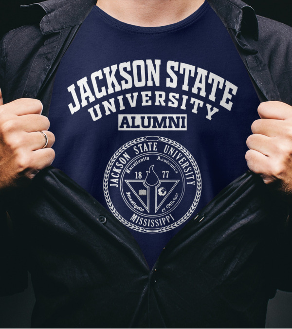Jackson State University Alumni Mississippi 1877 Excellence Audire Est Optimum T-Shirt