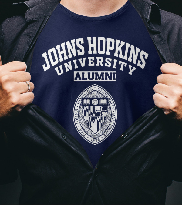 Johns Hopkins University Alumni Seal Baltimore 1876 T-Shirt