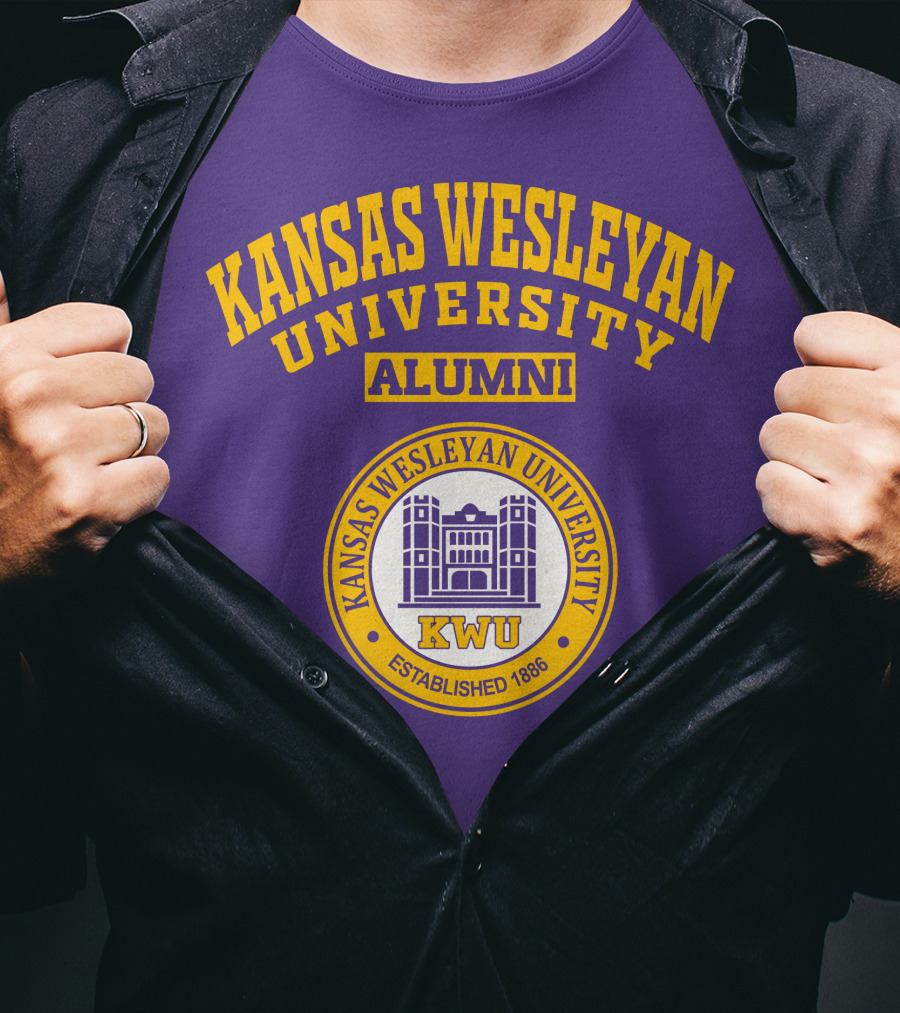 Kansas Wesleyan University Alumni KWU Established 1886 T-Shirt