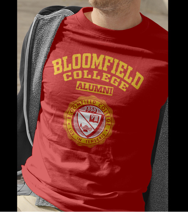 Bloomfield College Alumni 1868 Lux In Tenebris Emblem T-Shirt
