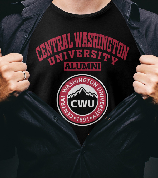Central Washington University Alumni CWU 1891 T-Shirt