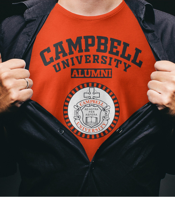 Campbell University Alumni Ad Astra Per Aspera Seal T-Shirt