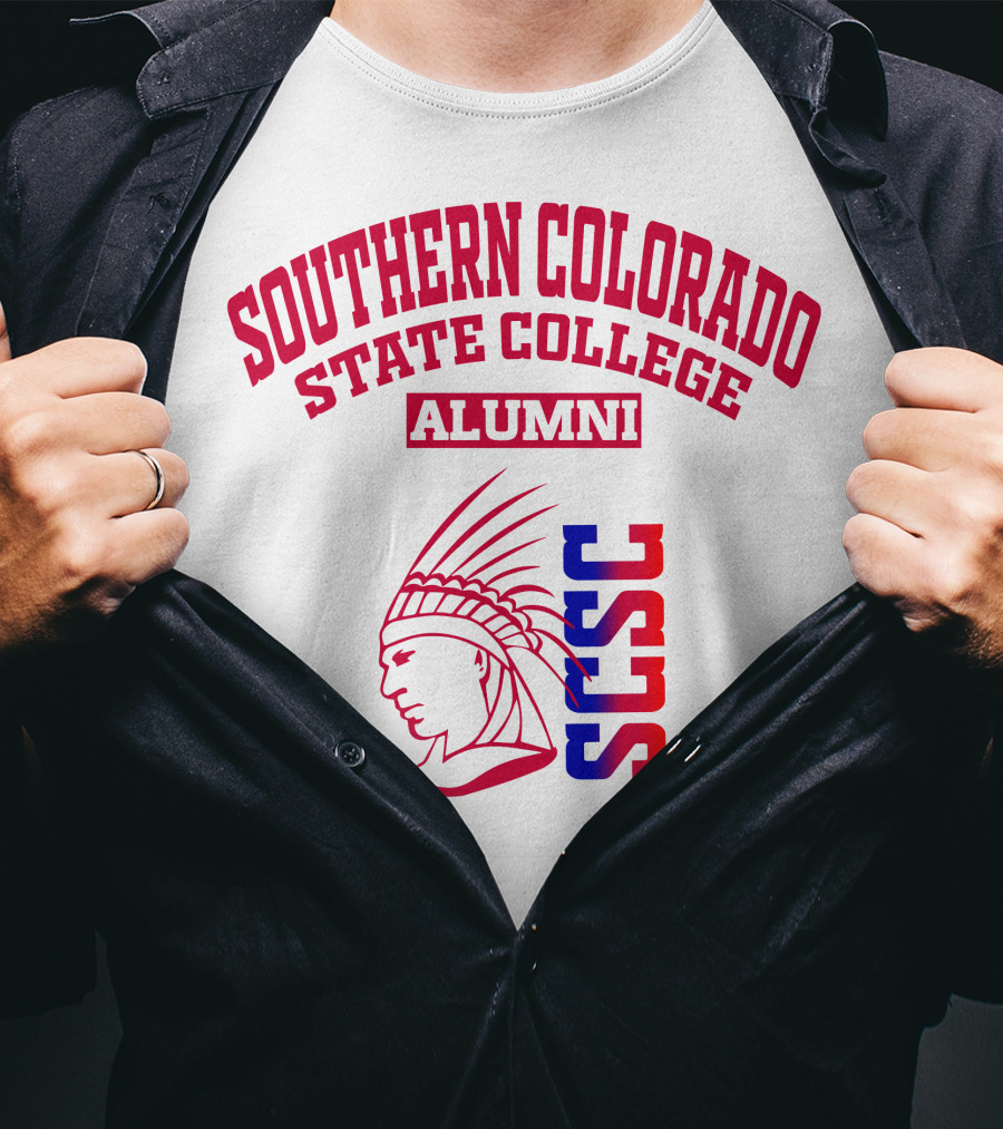 Southern Colorado State College Alumni SCSC Indian Head T-Shirt