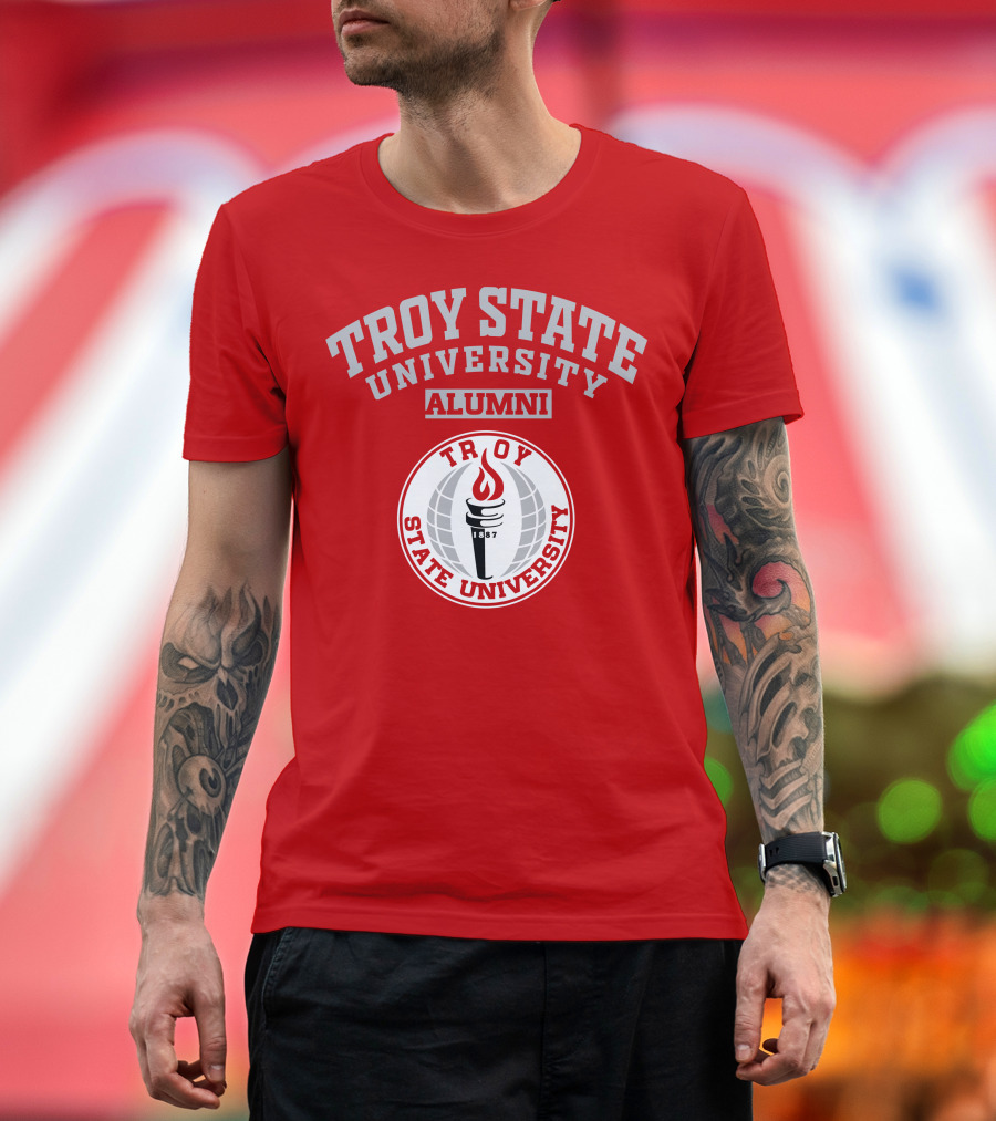 Troy State University Alumni 1887 Torch T-Shirt