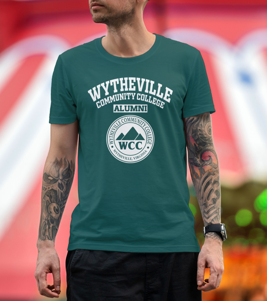 Wytheville Community College Alumni Wcc Mountain Seal Wytheville Virginia T-Shirt
