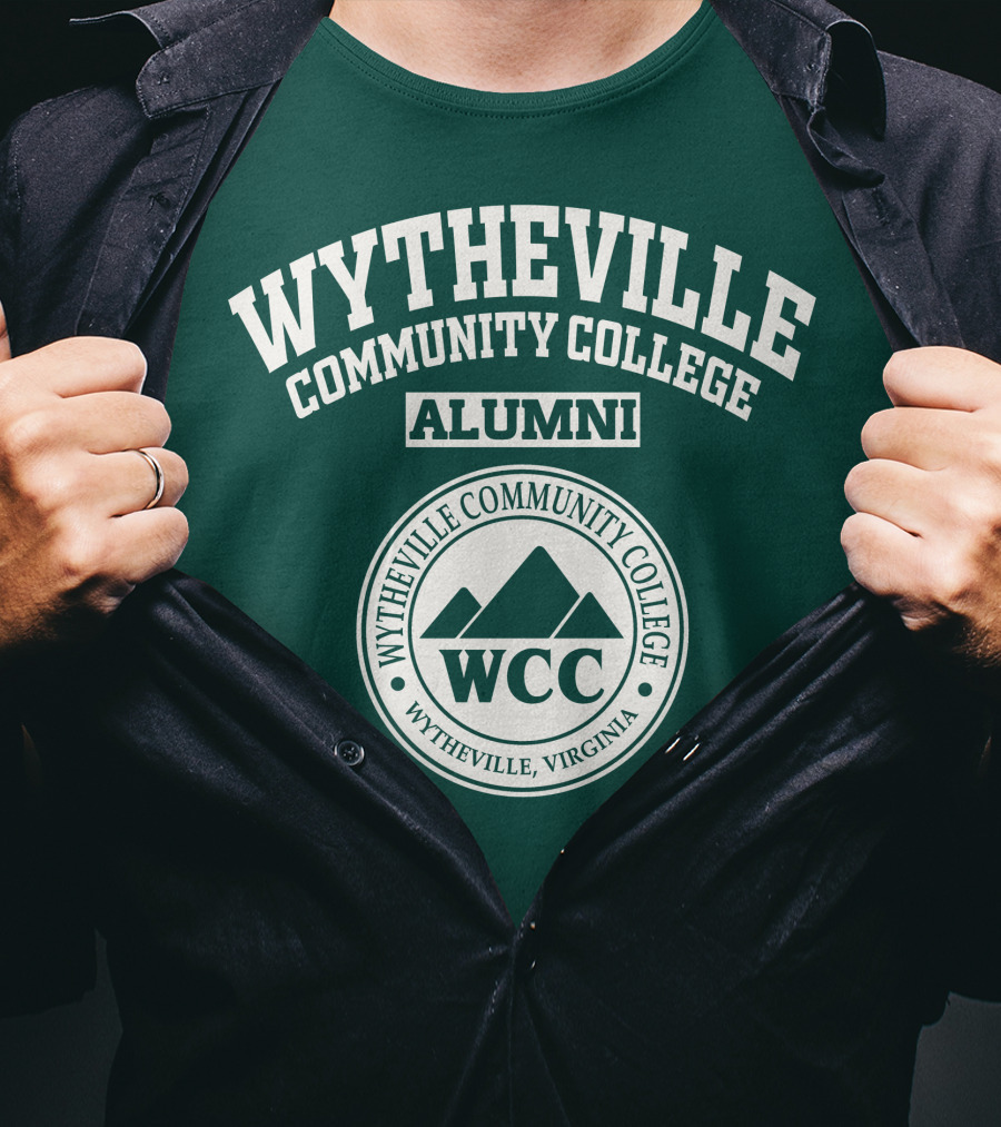 Wytheville Community College Alumni Wcc Mountain Seal Wytheville Virginia T-Shirt