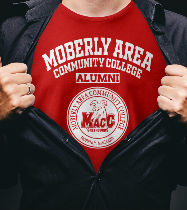 Moberly Area Community College Alumni MACC Greyhounds Moberly Missouri T-Shirt