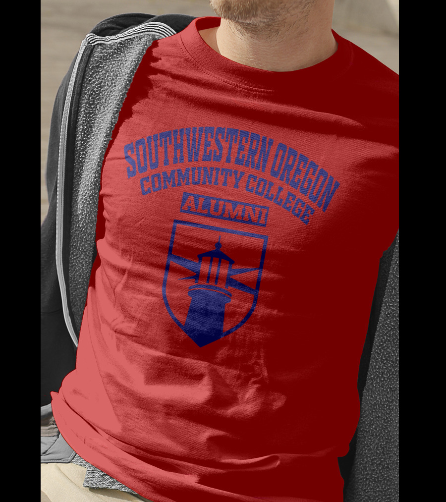 Southwestern Oregon Community College Alumni Lighthouse Emblem T-Shirt