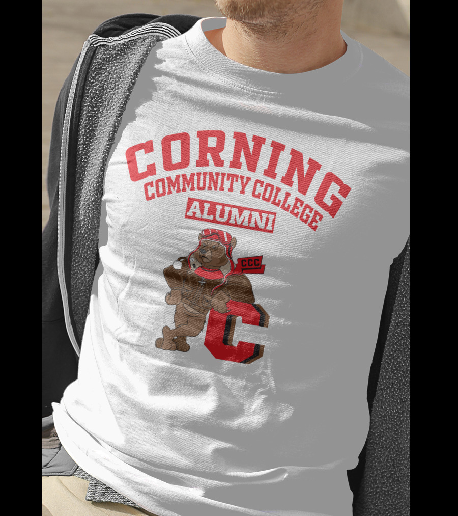 Corning Community College Alumni Bear Mascot CCC T-Shirt