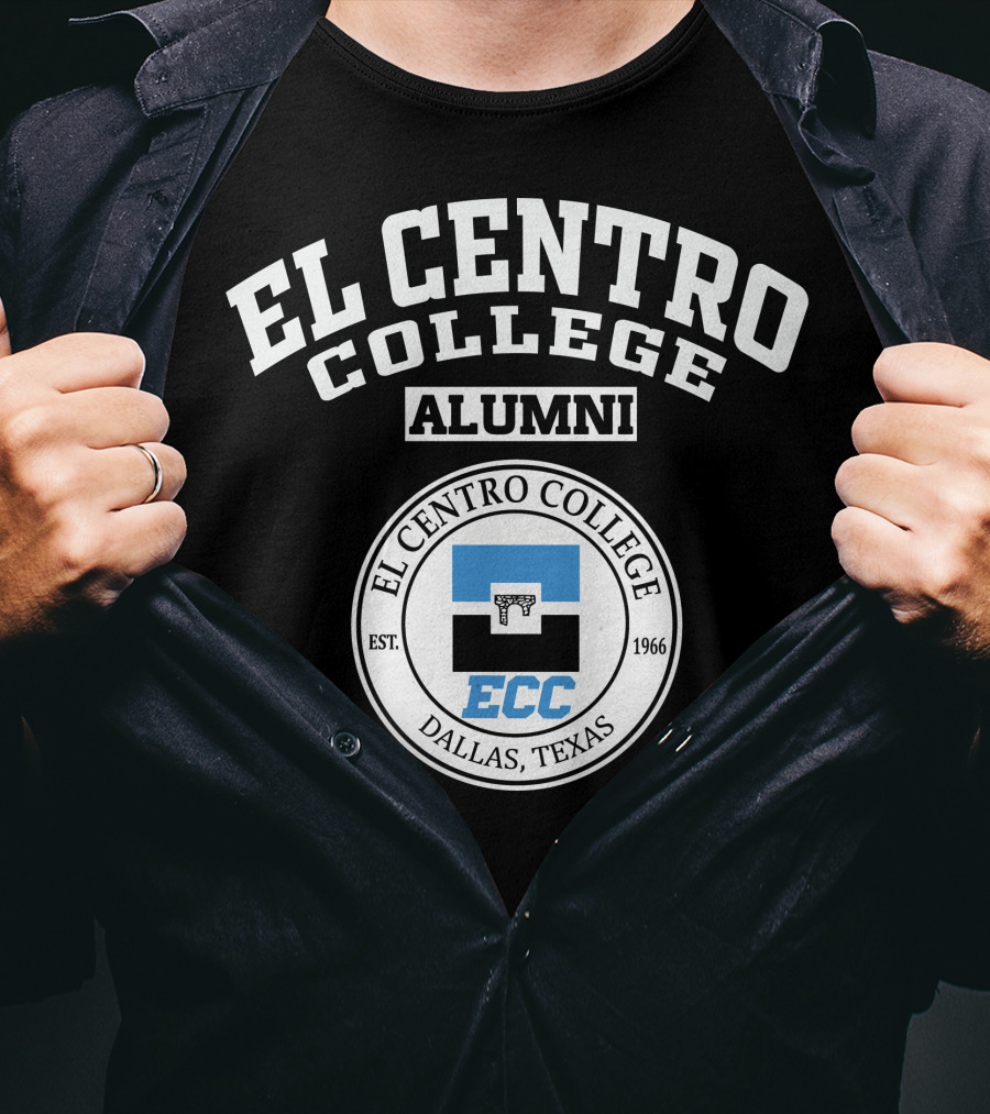 El Centro College Alumni ECC Dallas Texas Est 1966 T-Shirt