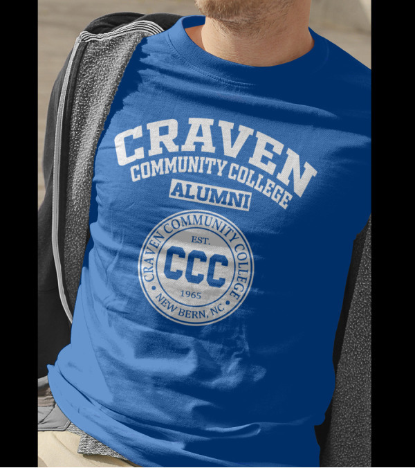 Craven Community College Alumni Est. 1965 New Bern NC CCC T-Shirt