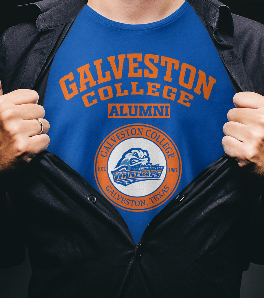 Galveston College Alumni Whitecaps Established 1967 Texas T-Shirt