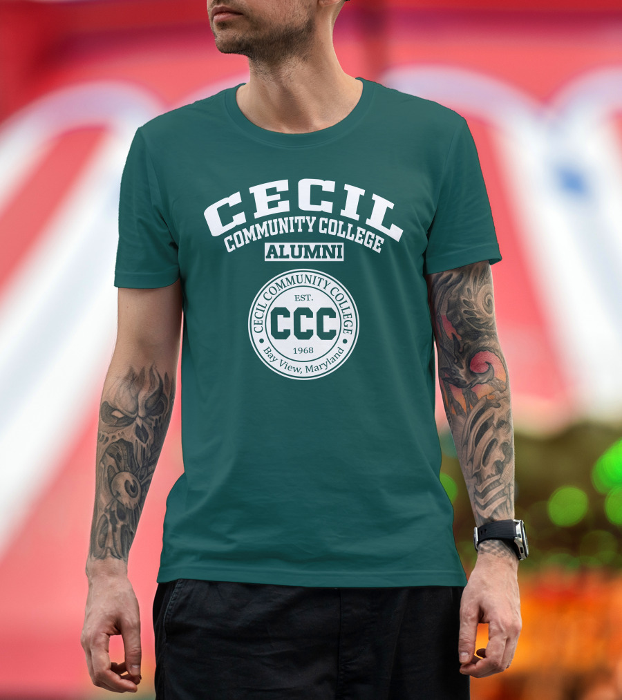 Cecil Community College Alumni Est. 1968 Bay View Maryland CCC T-Shirt