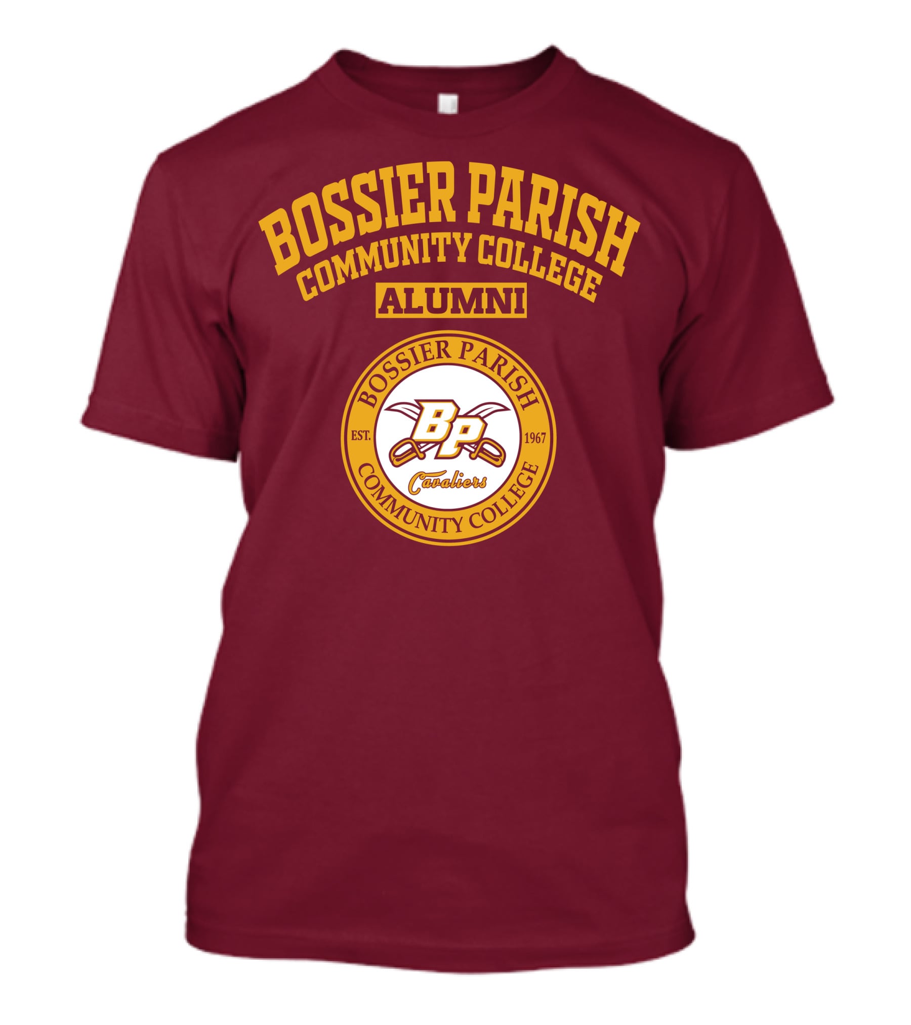 Bossier Parish Community College Alumni BP Cavaliers Est. 1967 T-Shirt