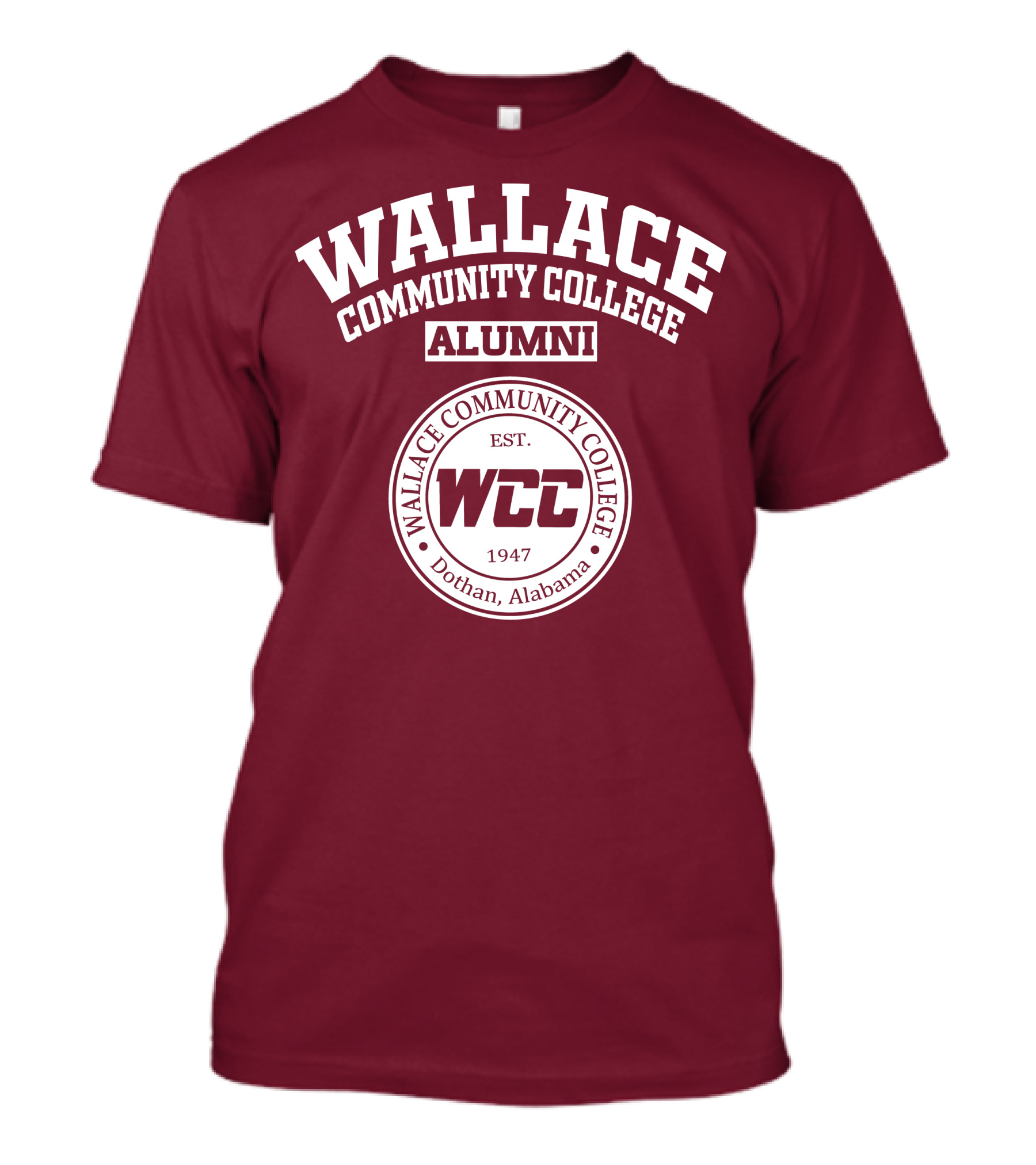 Wallace Community College Alumni WCC Dothan Alabama Est 1947 T-Shirt