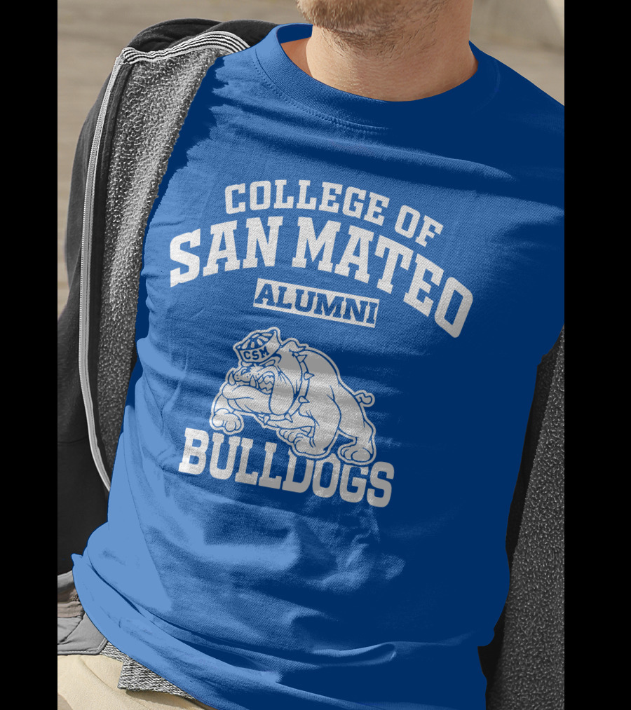 College Of San Mateo Alumni Bulldogs CSM T-Shirt