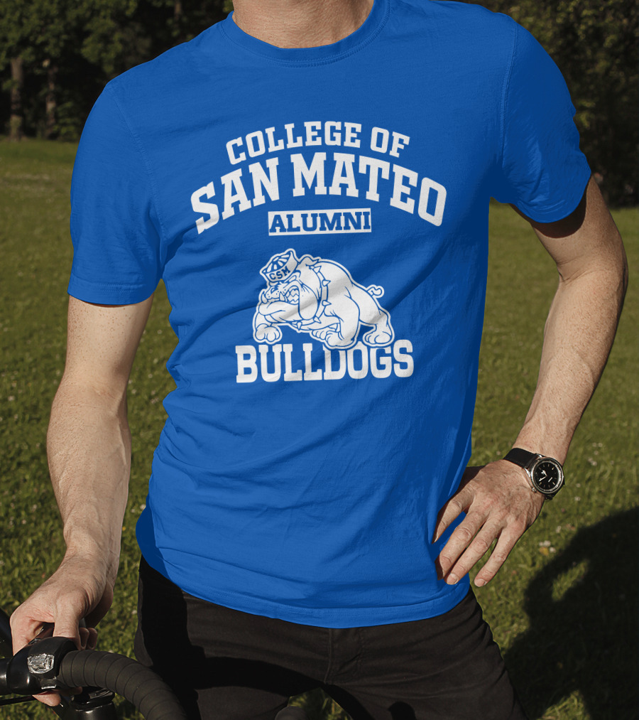 College Of San Mateo Alumni Bulldogs CSM T-Shirt