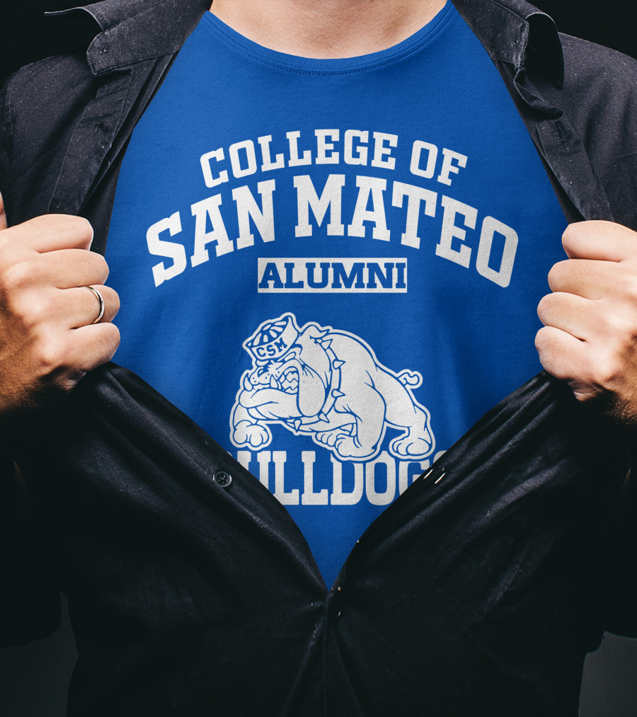 College Of San Mateo Alumni Bulldogs CSM T-Shirt