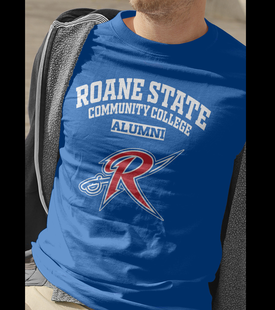 Roane State Community College Alumni With Red R Logo And Sword T-Shirt