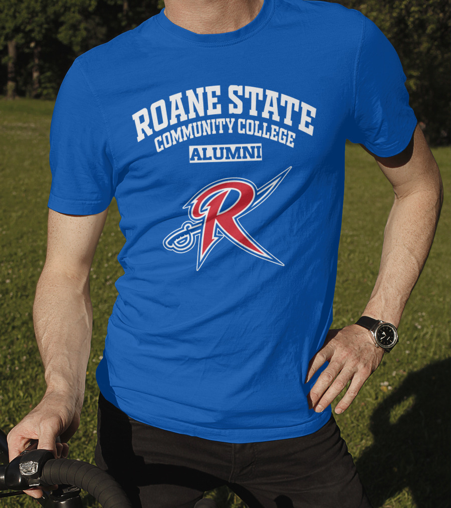 Roane State Community College Alumni With Red R Logo And Sword T-Shirt