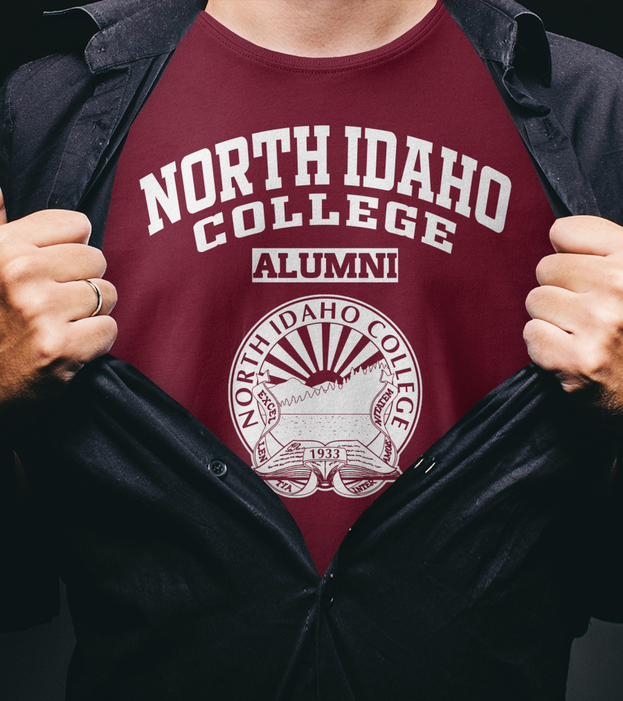 North Idaho College Alumni Est. 1933 Seal Emblem T-Shirt