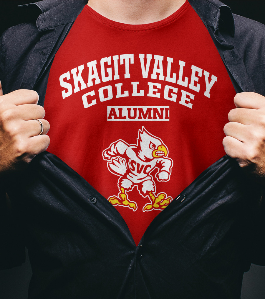 Skagit Valley College Alumni SVC Athletic Mascot T-Shirt