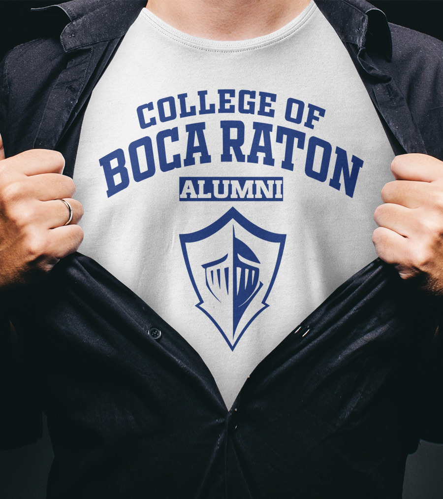 College Of Boca Raton Alumni Knight Shield T-Shirt