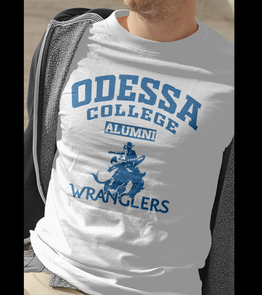 Odessa College Alumni Wranglers Cowboy Rider T-Shirt