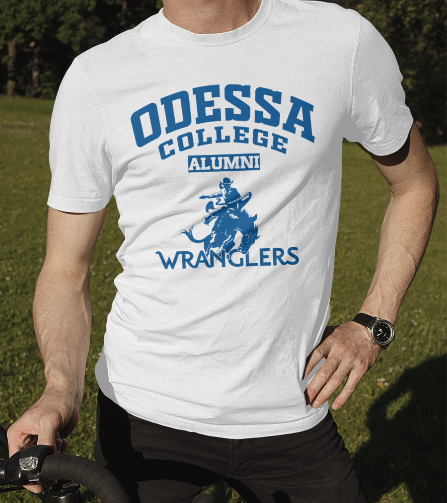 Odessa College Alumni Wranglers Cowboy Rider T-Shirt