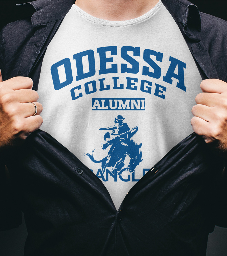 Odessa College Alumni Wranglers Cowboy Rider T-Shirt