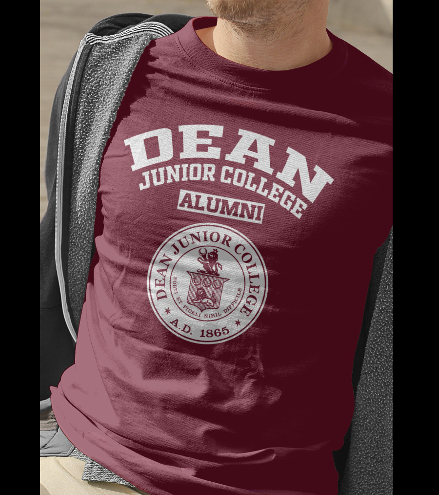 Dean Junior College Alumni Seal A.D. 1865 T-Shirt