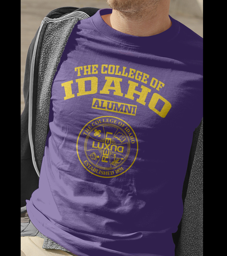 The College Of Idaho Alumni Lux Rex Established 1891 T-Shirt