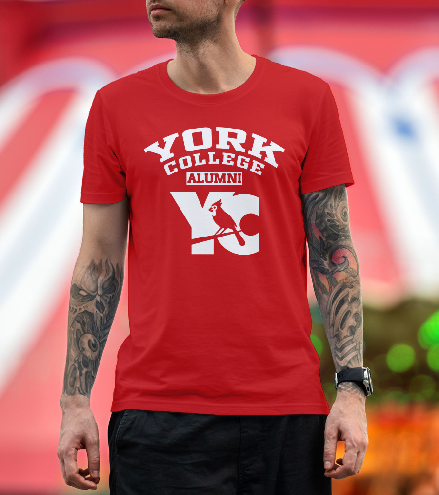 York College Alumni YC Cardinal T-Shirt