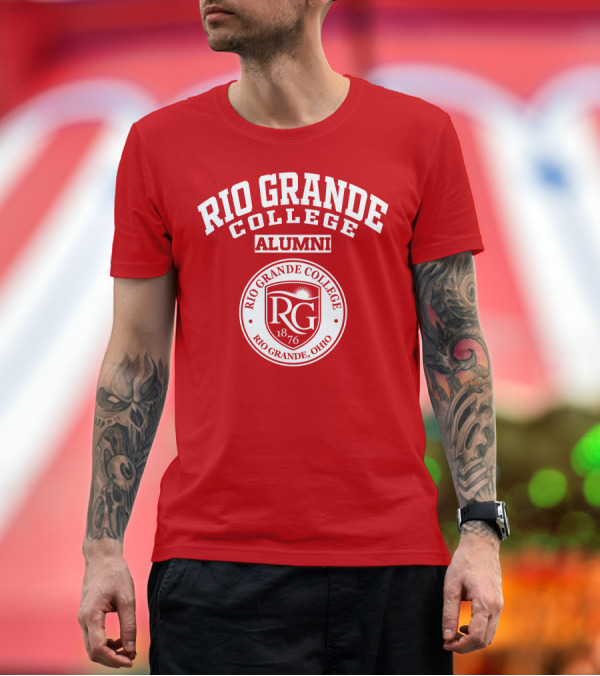 Premium T-Shirt: Rio Grande College Alumni 1876 RG Rio Grande Ohio T-Shirt Rio Grande College Alumni 1876 RG Rio Grande Ohio T-Shirt