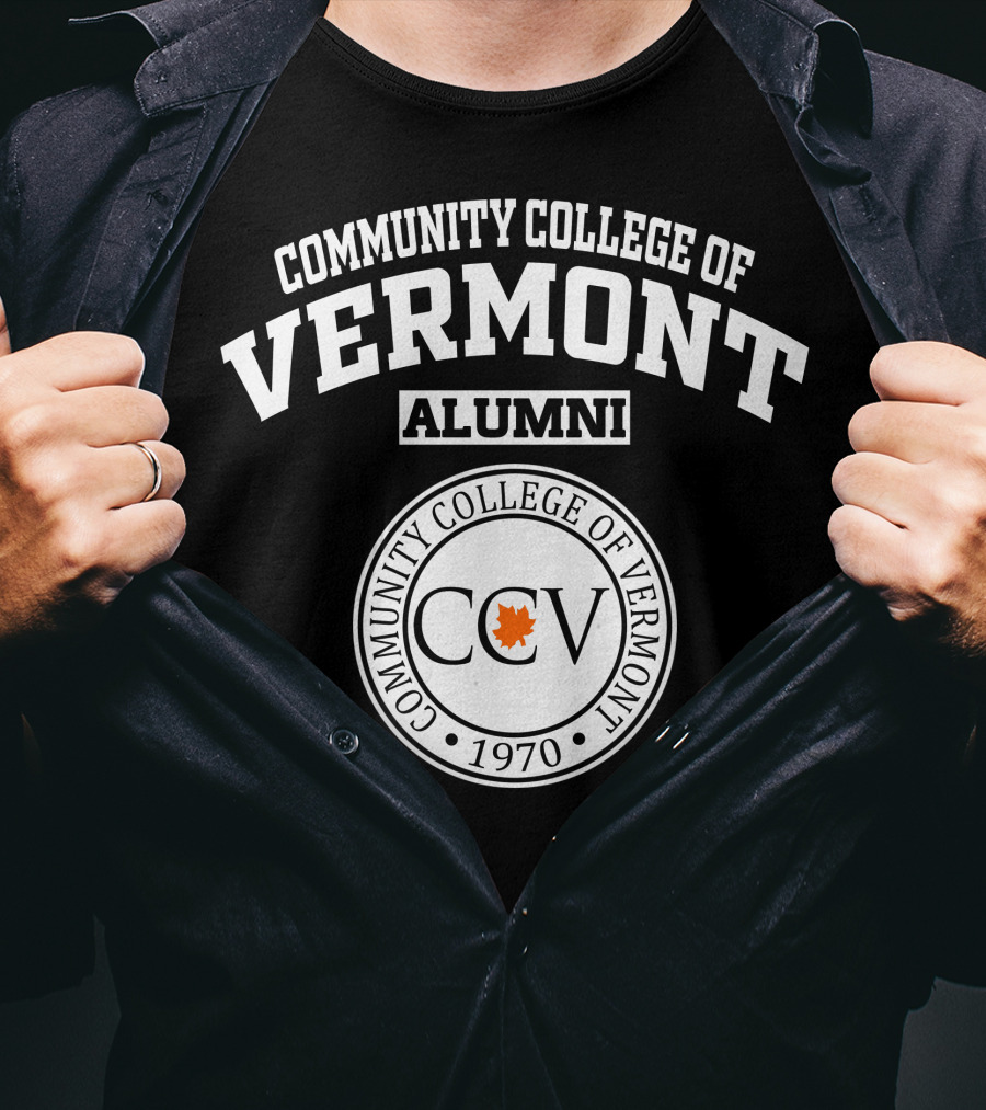 Community College Of Vermont Alumni 1970 Seal CCV T-Shirt
