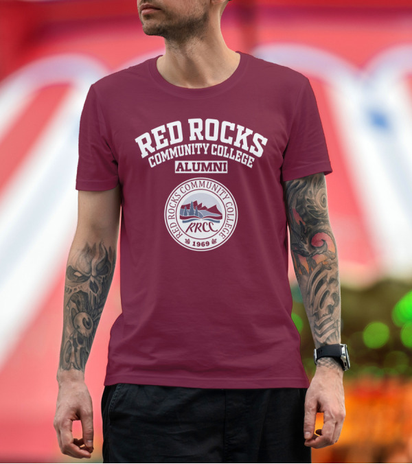 Premium T-Shirt: Red Rocks Community College Alumni RRCC 1969 T-Shirt Red Rocks Community College Alumni RRCC 1969 T-Shirt