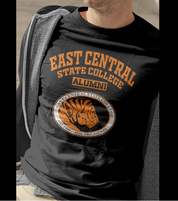 East Central State College Alumni Tiger Logo Est. 1909 Ada Oklahoma T-Shirt