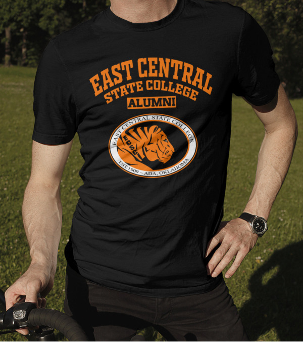 East Central State College Alumni Tiger Logo Est. 1909 Ada Oklahoma T-Shirt