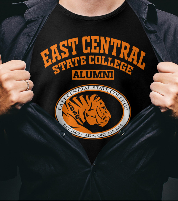 East Central State College Alumni Tiger Logo Est. 1909 Ada Oklahoma T-Shirt