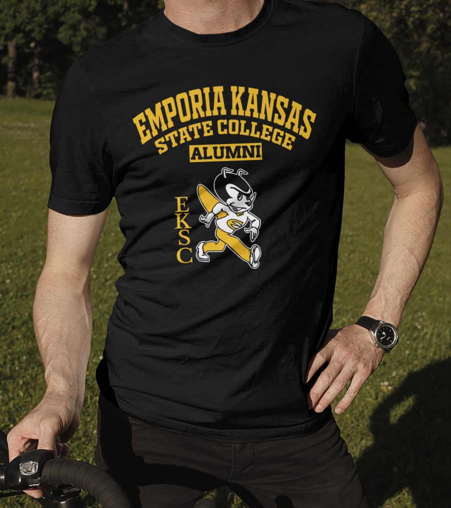 Emporia Kansas State College Alumni EKSC Logo Vintage Mascot T-Shirt