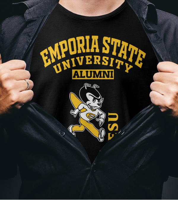Emporia State University Alumni ESU Vintage Mascot T-Shirt