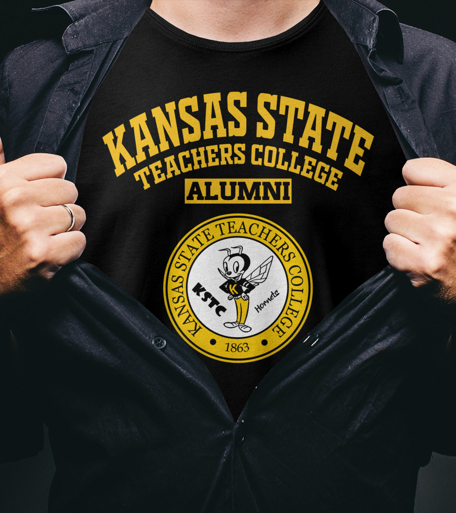 Kansas State Teachers College Alumni 1863 KSTC Hornet T-Shirt
