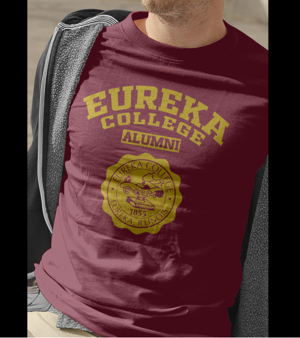 Eureka College Alumni Seal 1855 Eureka Illinois T-Shirt