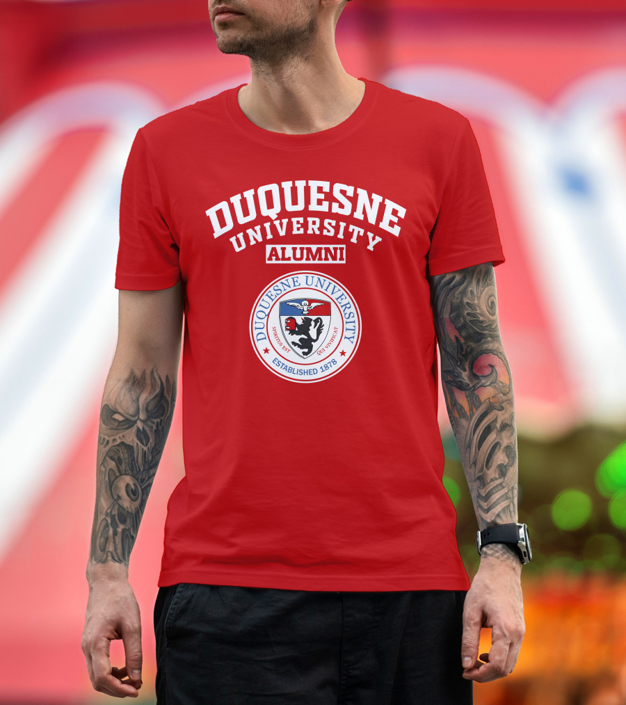 DUQUESNE UNIVERSITY ALUMNI SPIRITUS EST QUIT VICIT ESTABLISHED 1878 T-Shirt