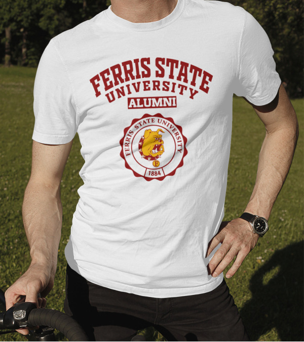 Ferris State University Alumni 1884 Bulldog Seal T-Shirt