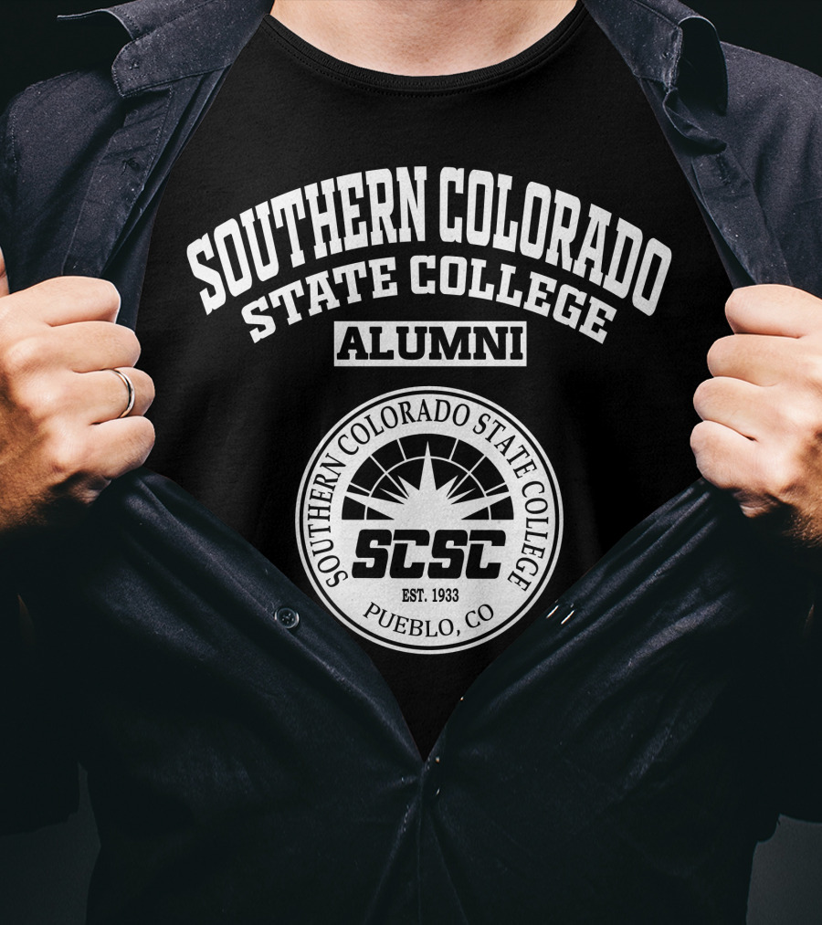 Southern Colorado State College Alumni SCSC Est. 1933 Pueblo CO T-Shirt