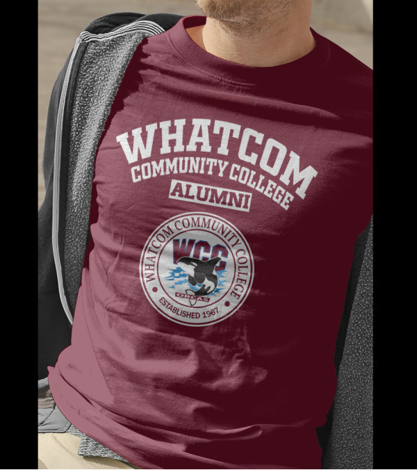 Whatcom Community College Alumni WCC Orcas Established 1967 T-Shirt