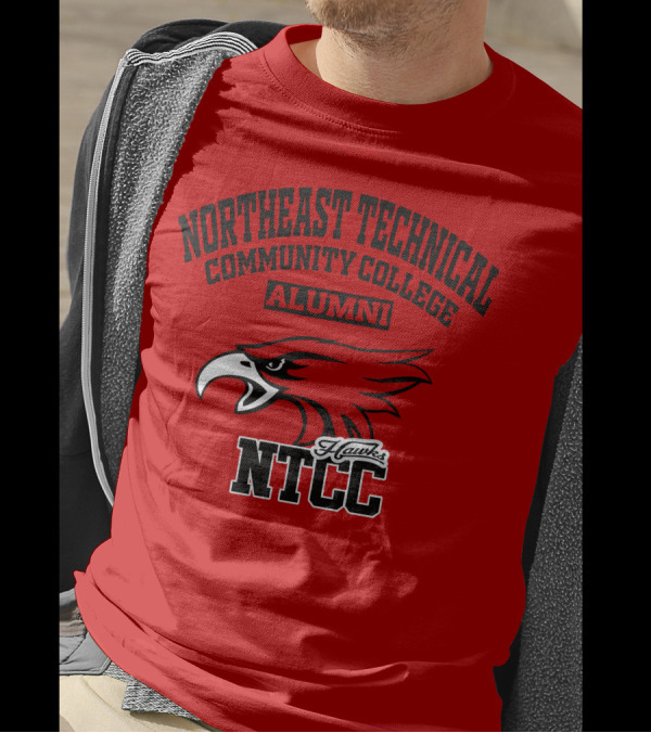 Northeast Technical Community College Alumni NTCC Hawks T-Shirt